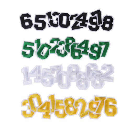 10pcs 0-9 Number Patch Patches College Iron Sew On Alphabet Embroidery Clothes│ - Picture 12 of 32