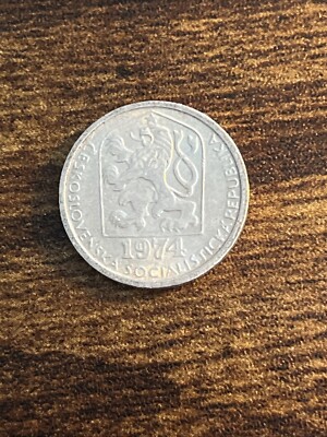 スロバキア5 1974 Czechoslovakia 5 Five Korun Actual Coin TK9809* | eBay