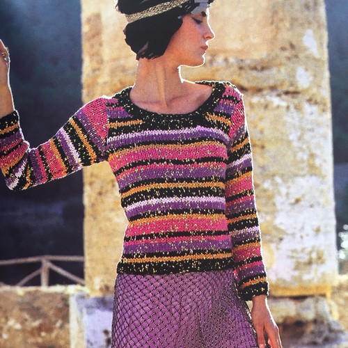 Rowan Midas Touch Ladies Light Summer Vest Top Sweater Bag Knitting Patterns - Picture 7 of 12