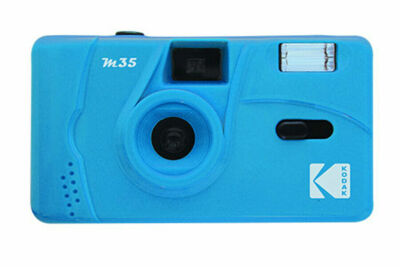 Kodak M35   analoge Kleinbildkamera   blau   NEU UK-Bestand