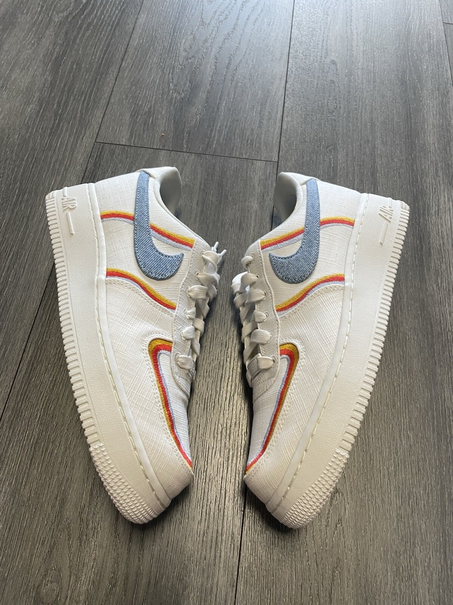 nike air force lv8 denim swoosh