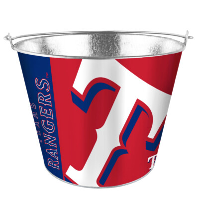 MLB ''GAME DAY'' 5QT Hype Ice Bucket- Texas Rangers beer condiment bottle bucket
