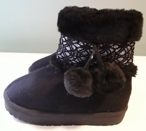 fuzzy ankle boots