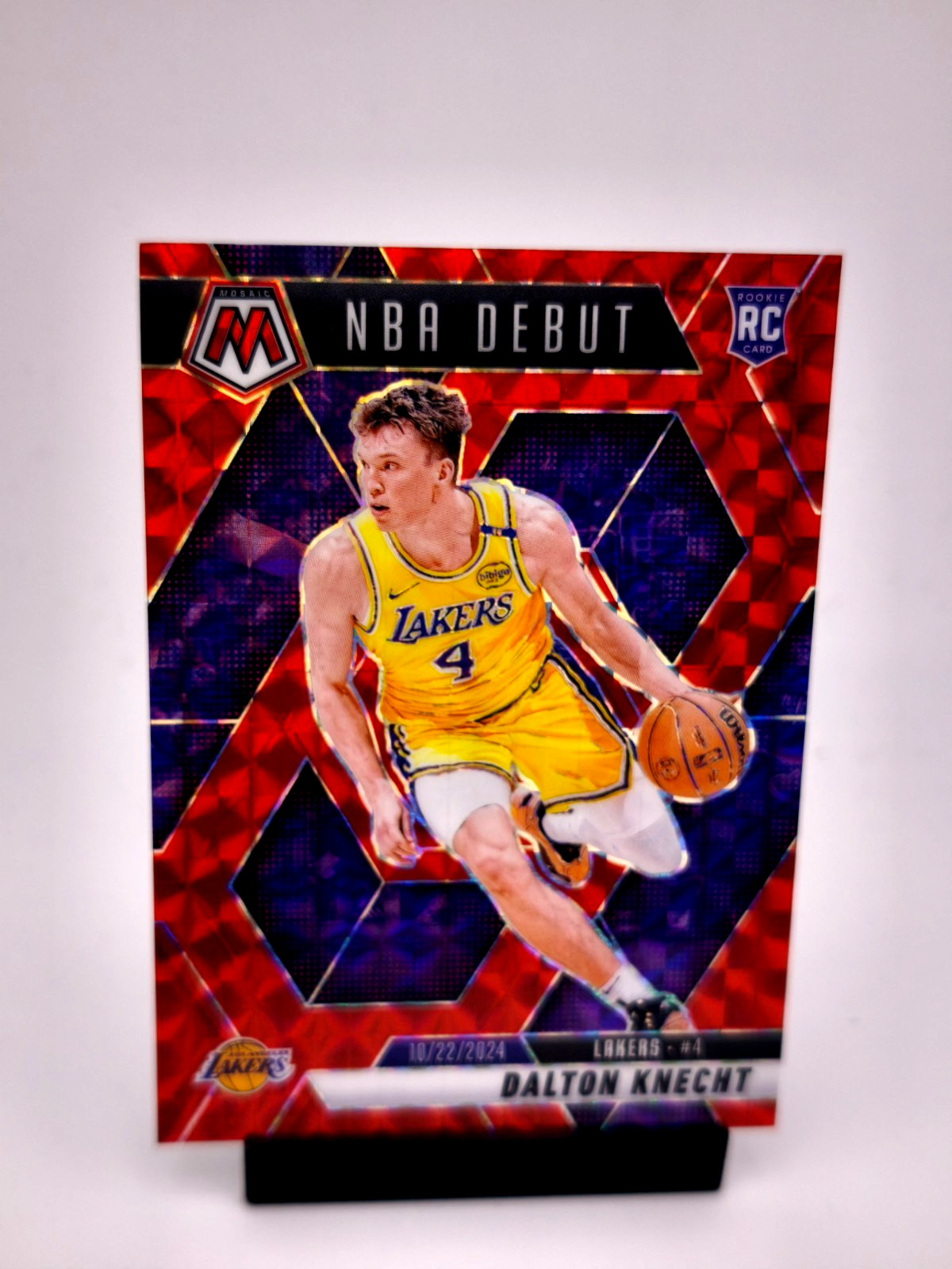 Dalton Knecht RC RED MOSAIC NBA DEBUT 2024-25 Panini Mosaic NBA LA Lakers