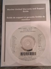 HP Software Documentation LCD Monitors 1859 2009 2159 2309 CD Kit Windows Disc