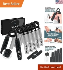 Multi-Pack Metal Hand Grippers (100LB-350LB) - Durable and Compact Workout Tool