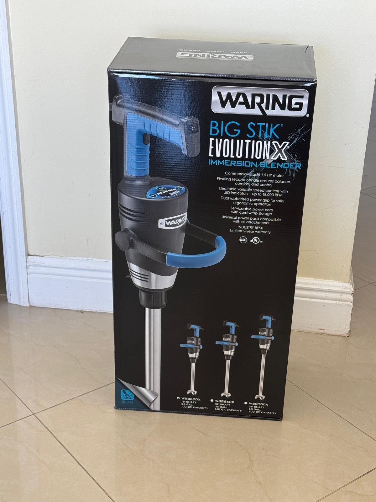 Waring WSB60 16" Big Stik Heavy Duty Immersion Blender