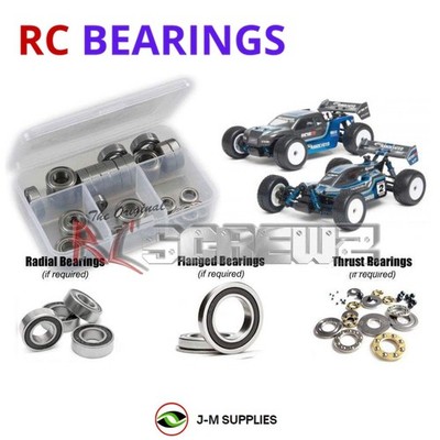 RCScrewZ Rubber Shielded Bearings ass041r for Associated RC18T2/B2 (20103) | KIT