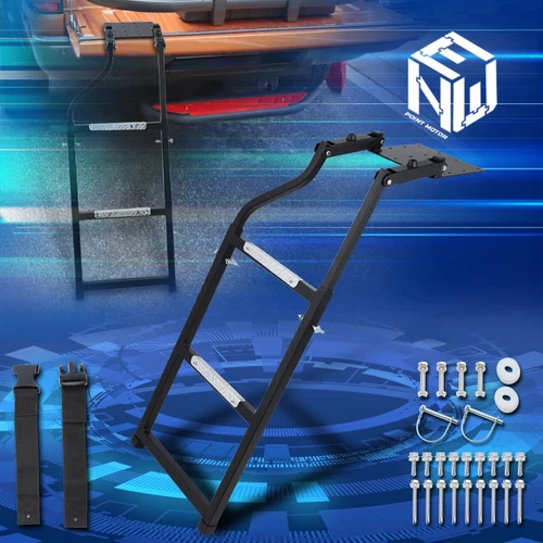 For Pickup Truck Rear Gate Universal Heavy Duty Foldable Tailgate Ladder Step