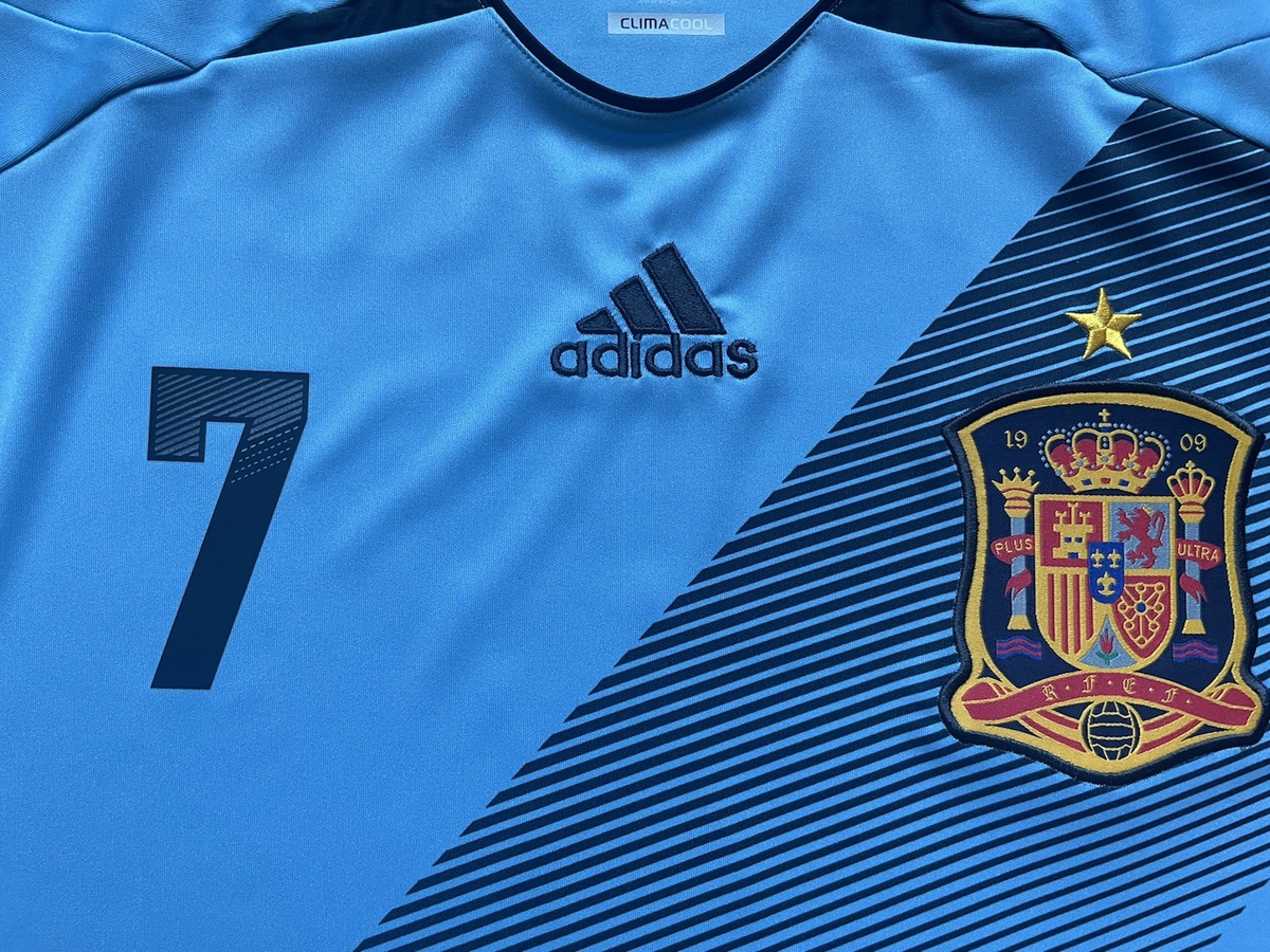 2012/13 Spain Away Jersey #7 David Villa 2XL adidas Soccer Euro