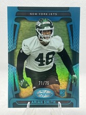 #158 Arian Smith 2025 Panini Certified Mirror Teal Rookie #/75 Free Ship