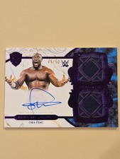 2025 Topps Royalty Wwe Oba Femi Regalia Relic Memorabilia On Card Auto 49/50