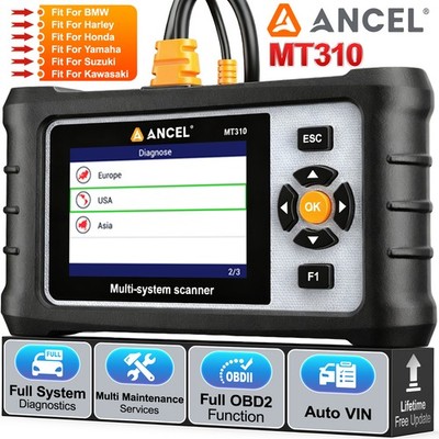 Full Version Car & Motorcycle Diagnostic Tool Fault Code Reader OBD2 Scanner