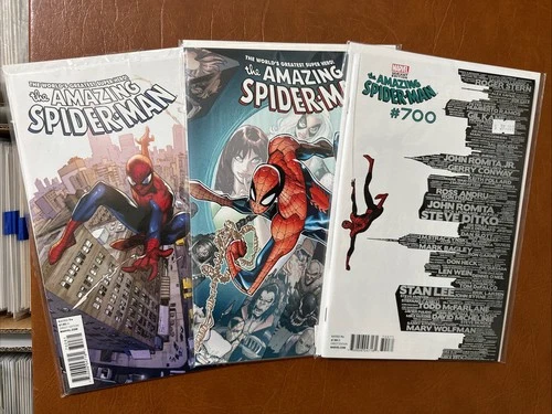 The Amazing Spider-Man #700 Lot of 3: VF/NM to NM Variants Marvel 2013 $8 Ship