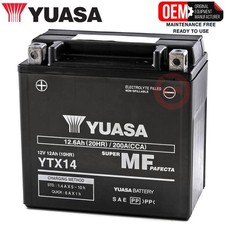 BATTERIA YTX14-BS YUASA ORIGINALE SIGILLATA BMW C 650 Sport 650 2016-2019