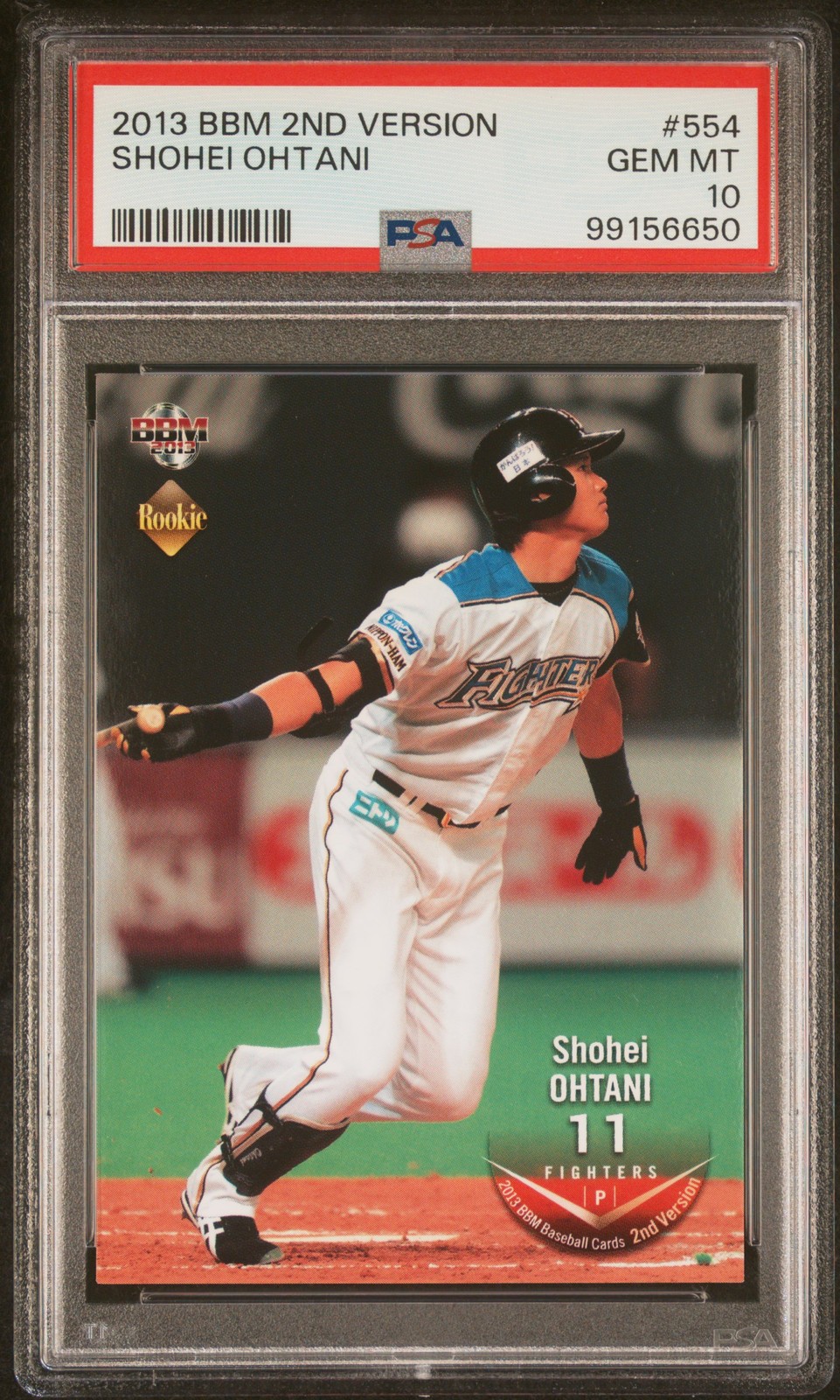 2013 BBM 2ND VERSION #554 SHOHEI OHTANI PSA 10