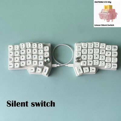 Corne 4x6 Split Keyboard Wired 2 Knobs Hot-Swap MX South RGB VIAL