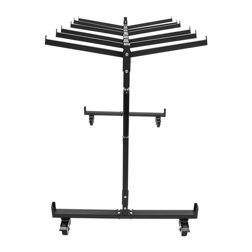 Folding Chair Rack Dolly Cart W/lock Caster Max 42 Foldingtables 12 Hanging Rods