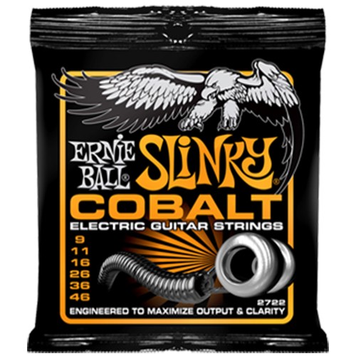 Electric Guitar Strings Ernie Ball 9-46 Cobalt Hybrid Slinky 100% Genuine