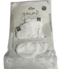 New In Package Goumi Kids White Hand Cover Mittens Baby 0-3m