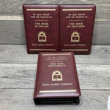 Dr Jerry Falwell Reads & Comments on Bible Proverbs Psalms NT Audio Cassette KJV