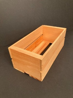 Woodline Works Wooden CD Storage Crate Holder 20 to 25 CD's Sturdy