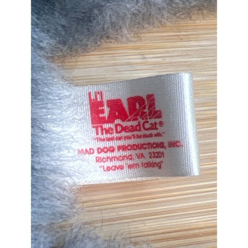 NWT Vintage Famous Earl The Dead Cat Plush 1988 "The last cat you'll ever need" - Picture 6 of 12