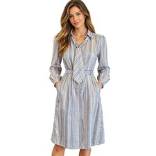 Vintage Schrader sport cottagecore belted lightweight dress w/ pockets peasant 8