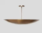 Modern Brass Dome Ceiling Light Fixture 6-Light Pendant | Custom Size & Finish