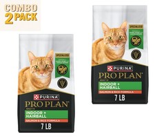 Purina Pro Plan Indoor Adult Cat Food - Salmon  Rice, 7 Lb x 2 Pack