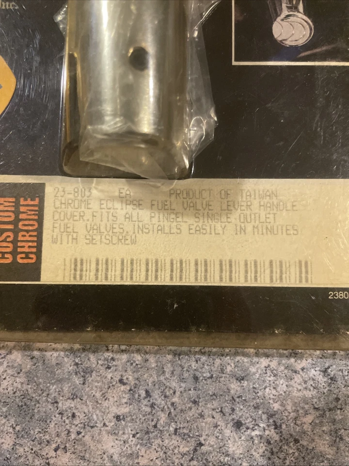 Custom Chrome 23-803 Chrome Eclipse Fuel Valve Lever Handle Cover NOS - Image 2 of 4