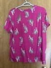Joyspun women's playful tiger print short sleeve sleep top Size Large 12/14 — photo 3