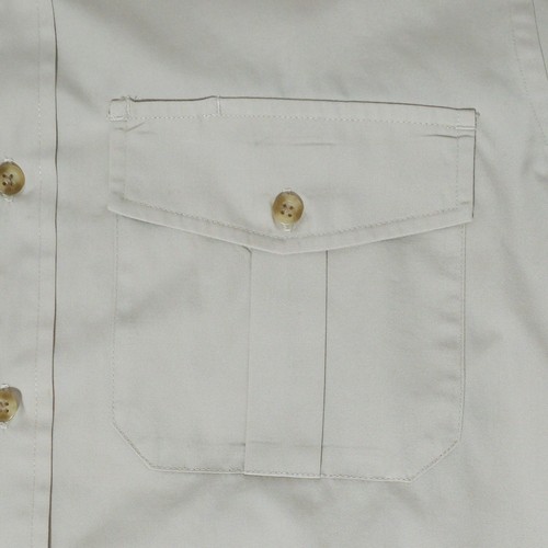 Cabela's Shirt Mens Small Regular Beige Safari Button Down Short Sleeve Pockets - Picture 6 of 11