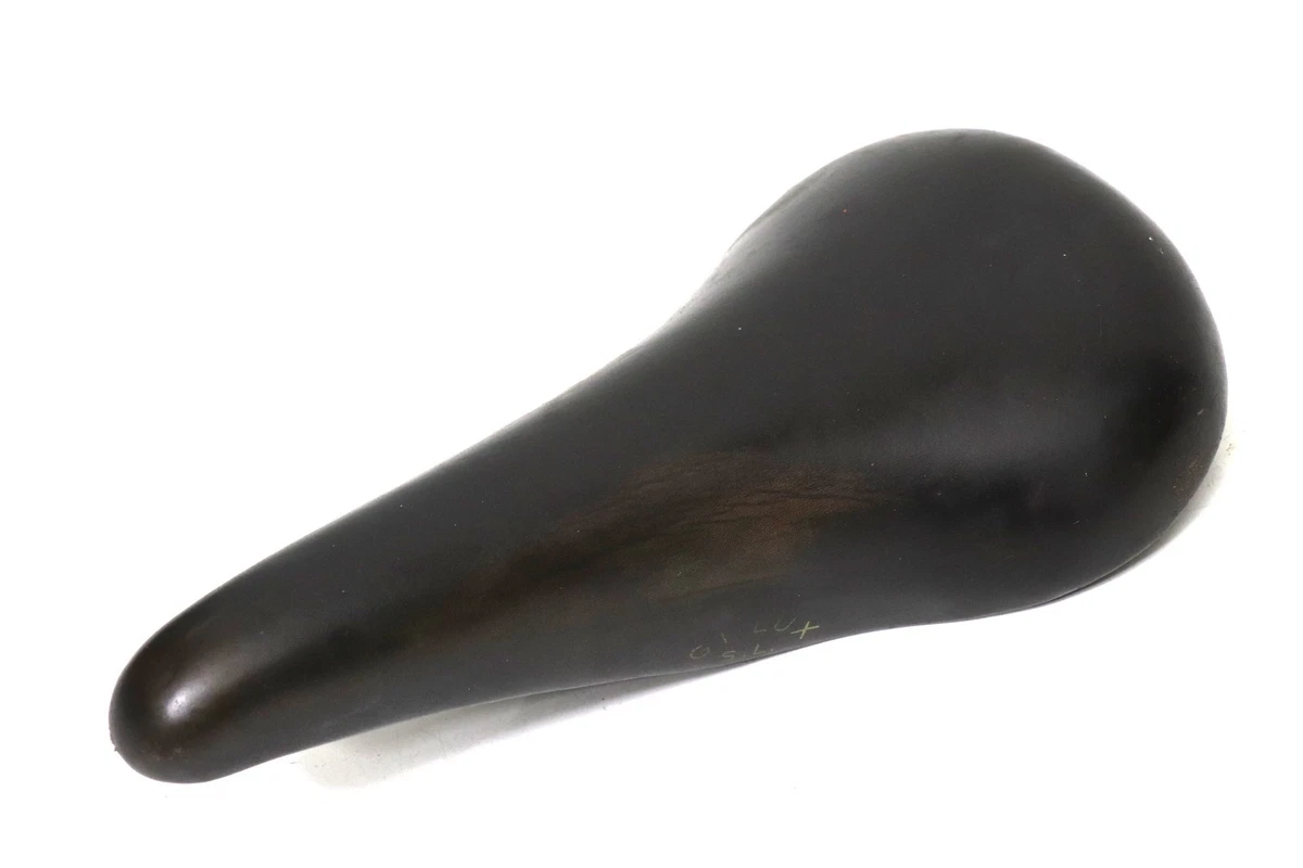 Selle Vélo Vintage NOS San Marco Bertone – Bleu/jaune – Cuir – Homme