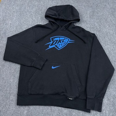 Nike OKC Oklahoma City Thunder City Edition 2024/25 Hoodie Mens Medium Black NBA