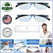 2 Pcs Auto Focus Glasses - Smart Adjustable Reading Anti-Blue Light Protection