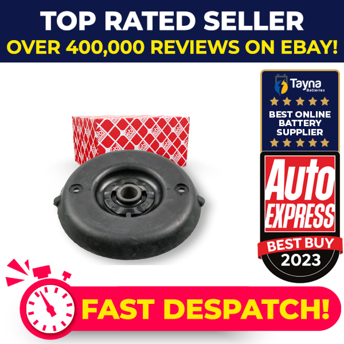 Top Strut Mounting fits DS DS5 2.0D Front 15 to 18 9804776380 9821040880 Febi