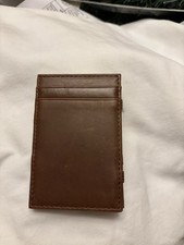 J CREW Brown Leather Magic Slim Wallet
