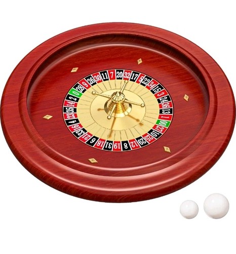 Russian Wooden Roulette Game,11Inch Roulette Wheel Set, Casino Gaming Table, ...