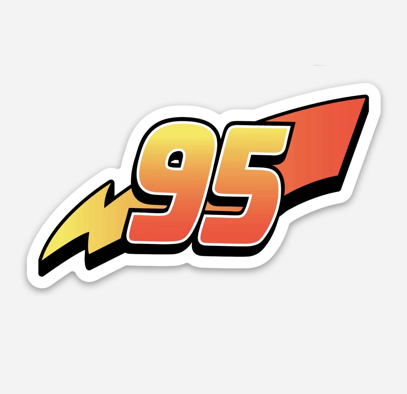 S Sticker Lightning Mcqueen Disney Decal Matte Finish Dishwa