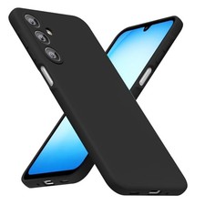 Samsung Galaxy A17 5G Silicone Ultra Thin Slim TPU Case, Black Matte Soft Gel