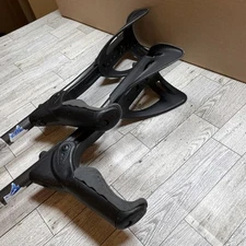 FDI Ergotech Premium Fully Adjustable Comfort Support Walking Black Crutches