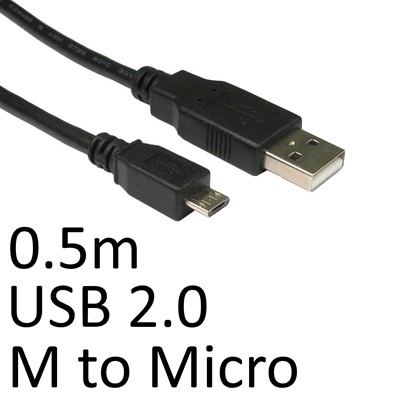 Micro Usb To Usb Port Android Smartphone Connection Cable Black