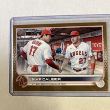 2022 Topps Update MVP Caliber Gold #/2022 Angels