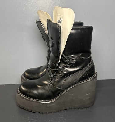 Puma SB Wedge X Fenty By Rihanna Women's Boots Puma Black 363039-01 Size  US