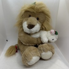 Vtg Commonwealth 16" The Lion And The Lamb 1994 Plush Stuffed Animal Christmas