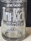 1947  Vintage Tru-Rich Beverages Drink ACL 6oz Clear Glass Soda  Bottle — photo 2