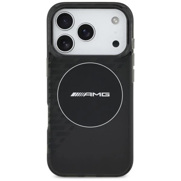 Case Mercedes AMG Magsafe IPHONE 17 Pro Plastica Nero Trasparente Logo - Immagine 3 di 4