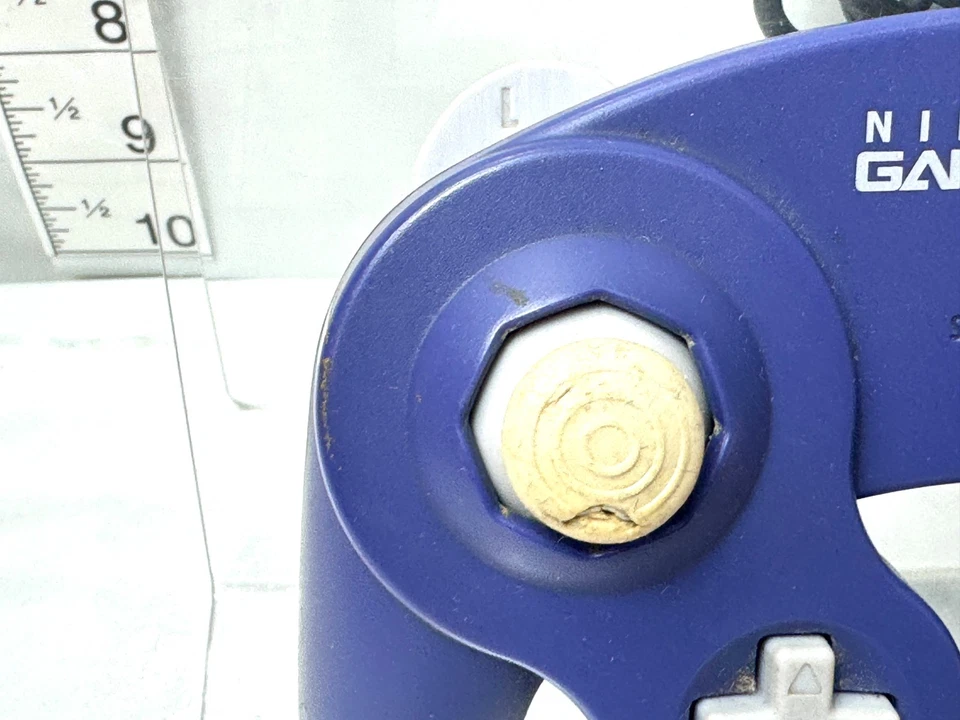 Nintendo GameCube Controller Purple DOL-003 Official OEM Used - Image 3 of 4