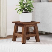 Hocker Natur 26 X 26 X 26 Cm Mahagoni Holz Hocker Rustikaler Hocker Indoor-Sitzm
